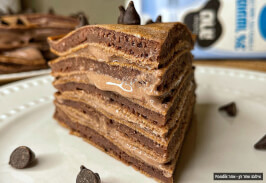 עוגת פנקייק חלבון שוקולד