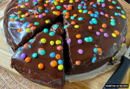 עוגת שוקולד יום הולדת פרווה