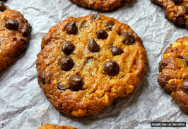 עוגיות חמאת בוטנים ושוקולד צ'יפס ללא גלוטן