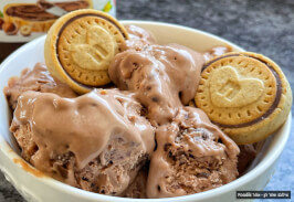 גלידת נוטלה עוגיות 4 מרכיבים
